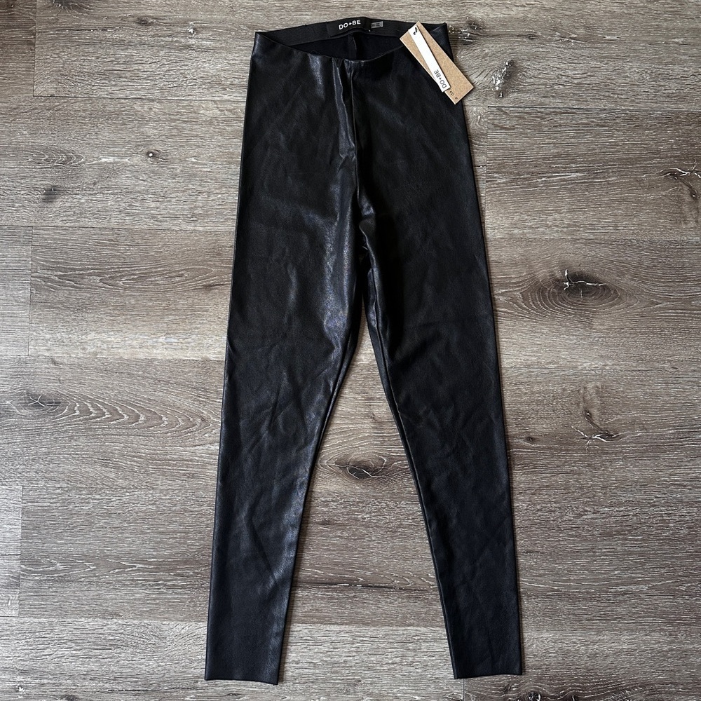 NWT DO+BE Faux Leather Leggings Pants XS
